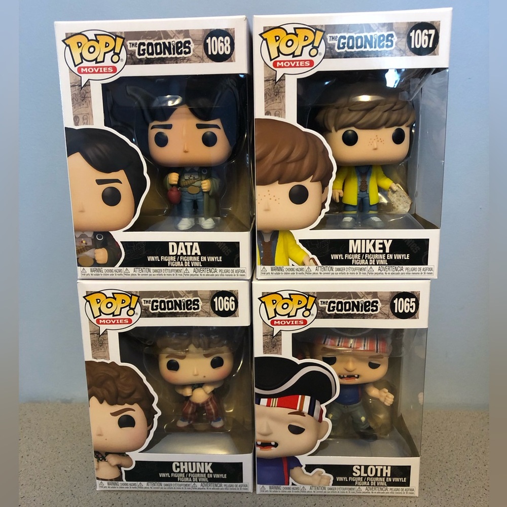 Funko POP!- The Goonies -Lot of 4- Vinyl Figure- Mint Condition- NWT